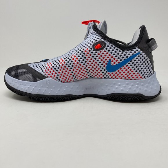 Nike Mens Paul George 4 Black Gray Plaid Low Top Zip Basketball Shoes Size 7 - Picture 6 of 6